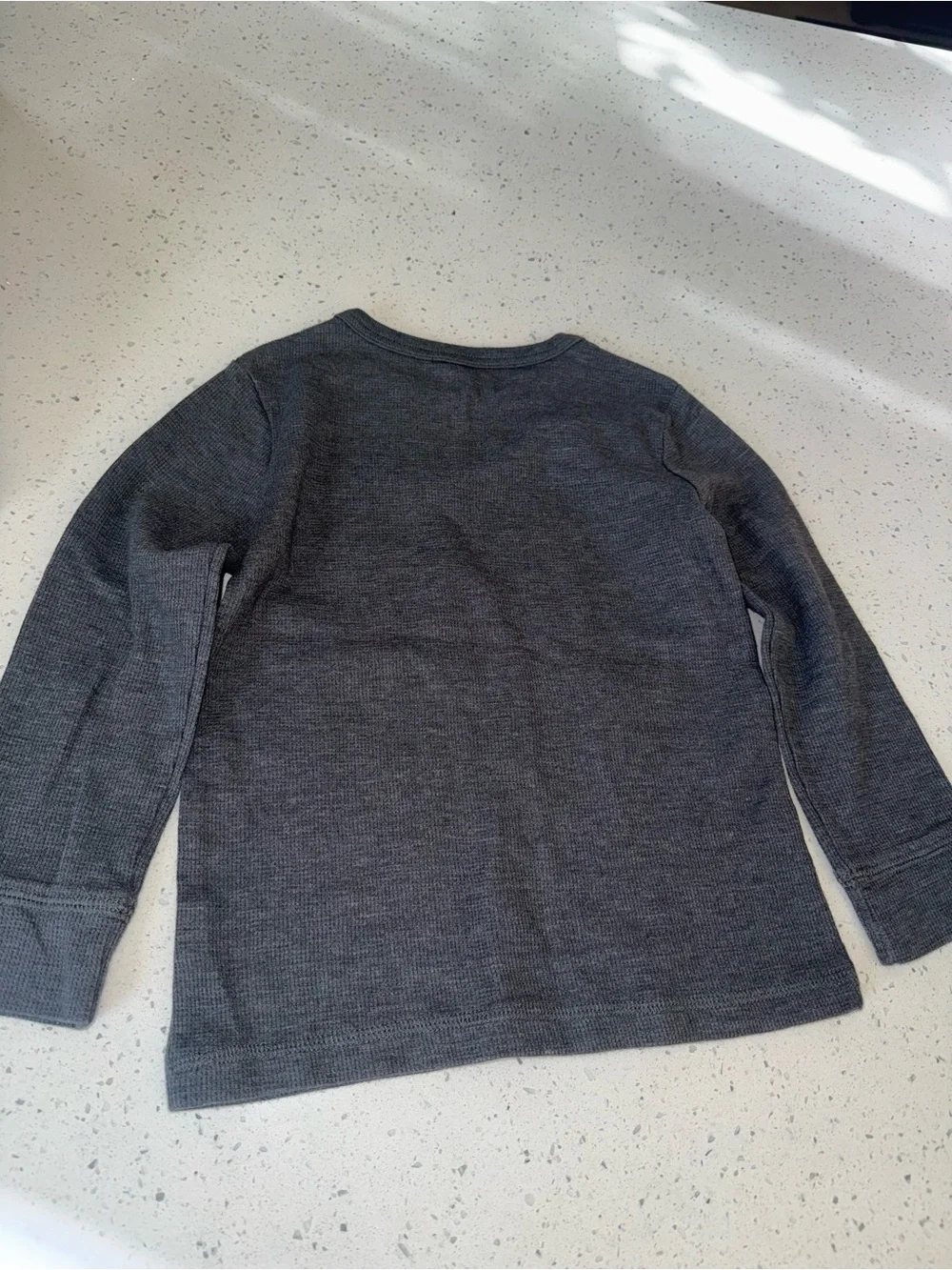 Kids Long Sleeve Crewneck Shirt - Charcoal